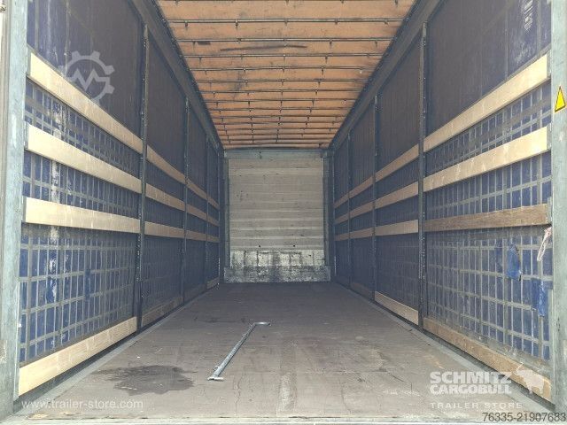 Open semitrailer with tarp Schmitz Cargobull Curtainsider Mega