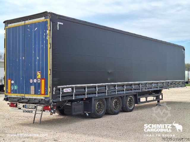 Open semitrailer with tarp Schmitz Cargobull Curtainsider Mega