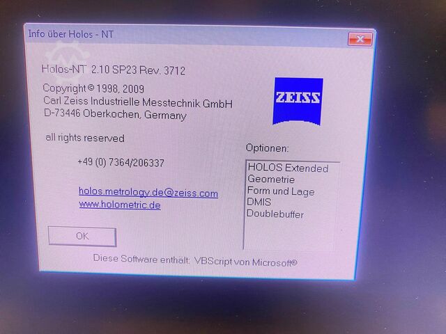 Coordinate measuring machine Zeiss Pro T-Compact