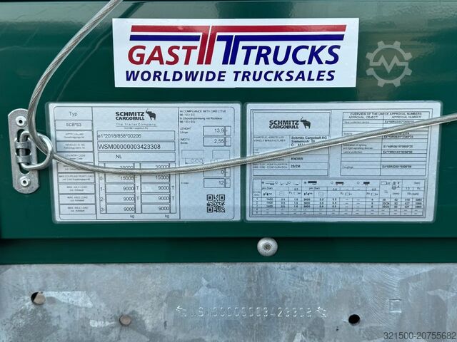 Schiebeplanen Schmitz Cargobull Schuifzeil -Dak / Coil 9mtr / Rotos DISC / Apk!