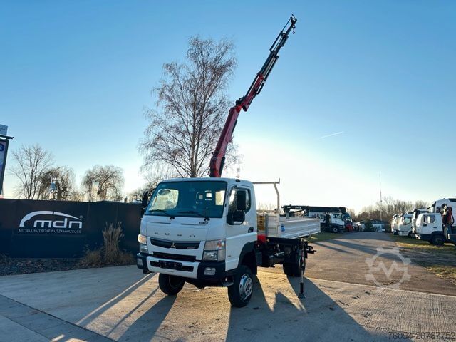 Autokranwagen FUSO Canter 7C18 4x4 Kipper KRAN 11m Greifer AHK