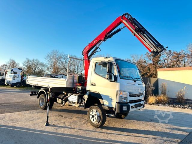 Autokranwagen FUSO Canter 7C18 4x4 Kipper KRAN 11m Greifer AHK