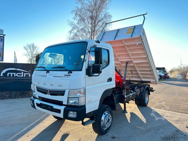 Autokranwagen FUSO Canter 7C18 4x4 Kipper KRAN 11m Greifer AHK
