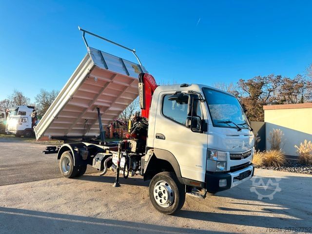 Autokranwagen FUSO Canter 7C18 4x4 Kipper KRAN 11m Greifer AHK