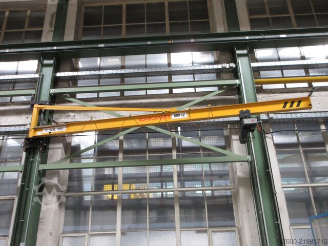 Wall-mounted slewing jib crane Slewing jib crane Chain hoist Kone Vetter PW Drehkran Hallenkran Kran Wandschwenkkran L 5m NL 500Kg Kettenzug
