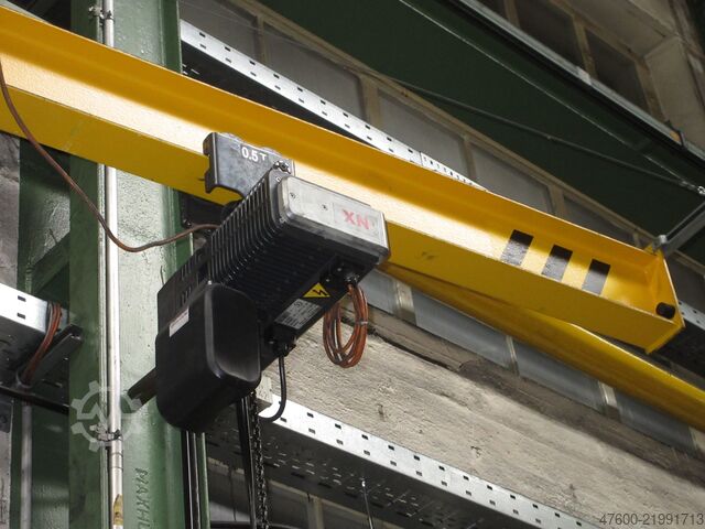 Wall-mounted slewing jib crane Slewing jib crane Chain hoist Kone Vetter PW Drehkran Hallenkran Kran Wandschwenkkran L 5m NL 500Kg Kettenzug