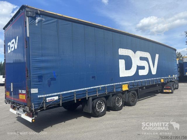 Auflieger mit Pritsche & Plane Schmitz Cargobull Semitrailer Curtainsider Mega