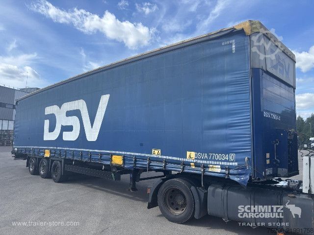 Auflieger mit Pritsche & Plane Schmitz Cargobull Semitrailer Curtainsider Mega