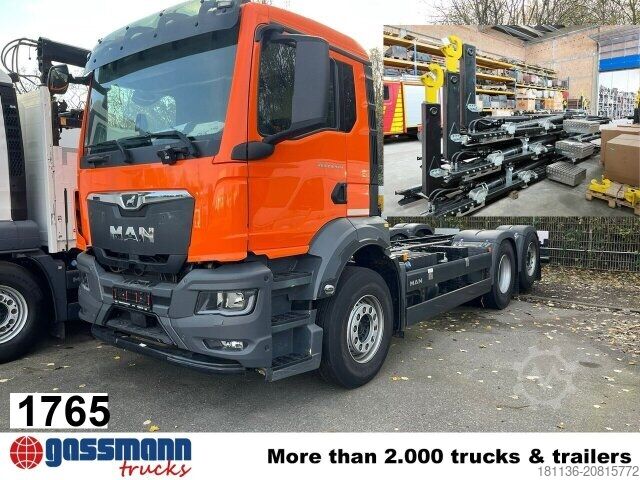 Abrollkipper MAN TGS 26.470 6x2-4 BL CH, Lenk-/Liftachse, NMV