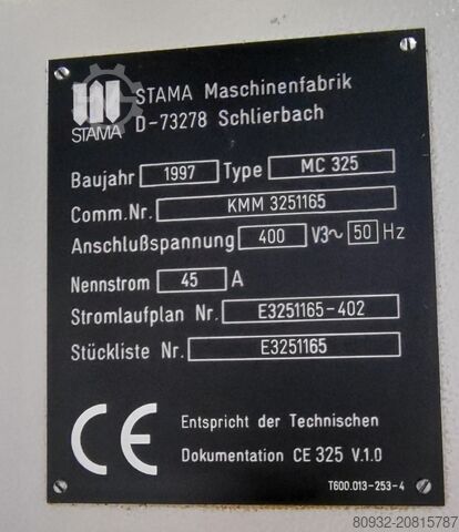 Vertikales Bearbeitungszentrum Stama MC325