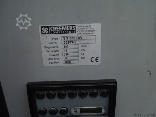 Screw compressor CREEMERS SG880