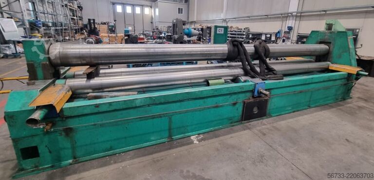 Hydraulic three-roll plate bending machine SERTOM 6100 x 10/8 mm