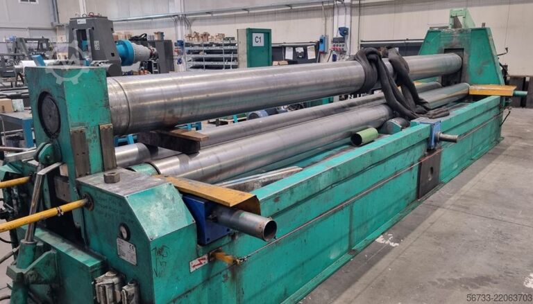 Hydraulic three-roll plate bending machine SERTOM 6100 x 10/8 mm