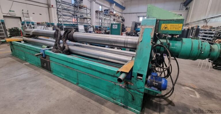 Hydraulic three-roll plate bending machine SERTOM 6100 x 10/8 mm