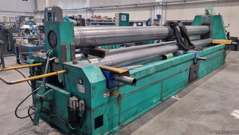 Hydraulic three-roll plate bending machine SERTOM 6100 x 10/8 mm