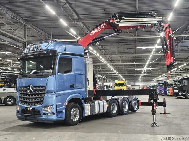 Crane truck Mercedes-Benz 3353 8x4 / FASSI 71 T/M + JIB / CRANE / KRAN