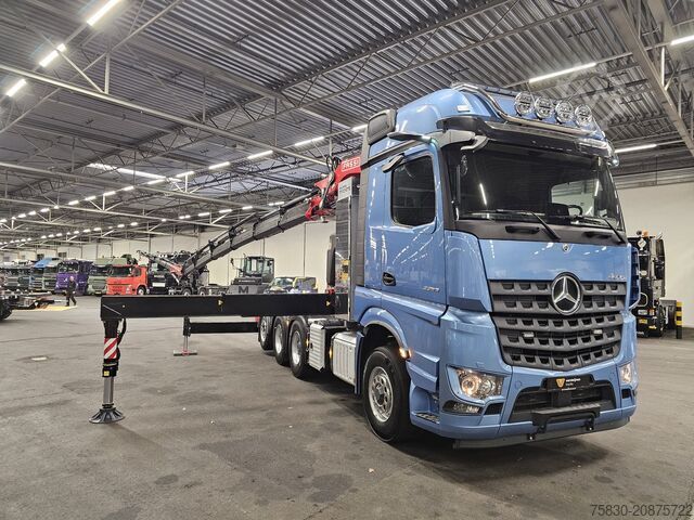 Crane truck Mercedes-Benz 3353 8x4 / FASSI 71  T/M + JIB / CRANE / KRAN