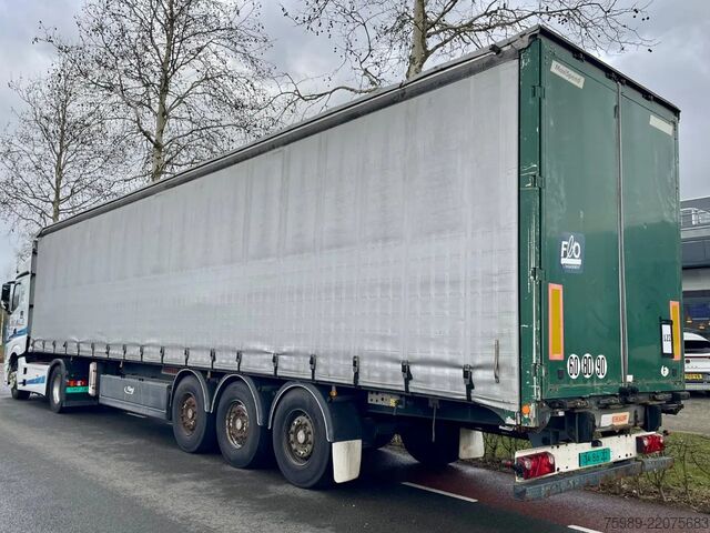 Sliding tarpaulins Fruehauf SAF,  pallet box, sliding  roof