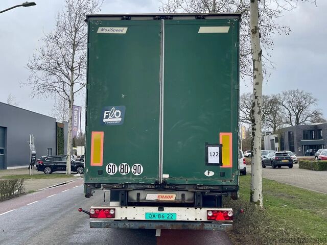 Sliding tarpaulins Fruehauf SAF,  pallet box, sliding  roof