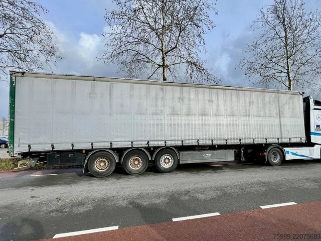 Sliding tarpaulins Fruehauf SAF,  pallet box, sliding  roof