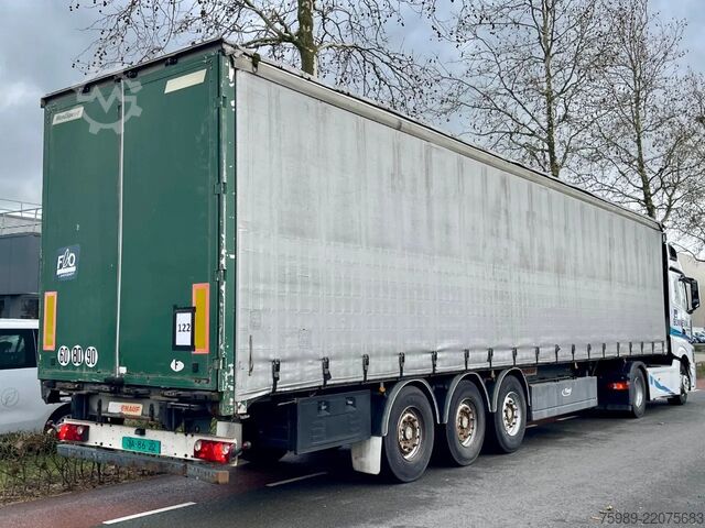 Sliding tarpaulins Fruehauf SAF,  pallet box, sliding  roof