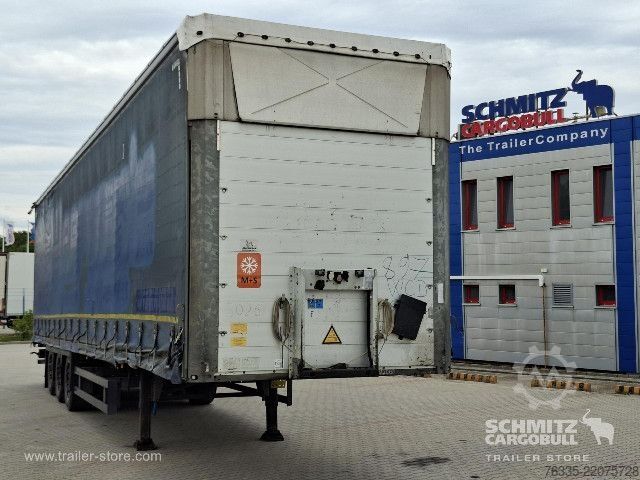 Open semitrailer with tarp Schmitz Cargobull Curtainsider Mega