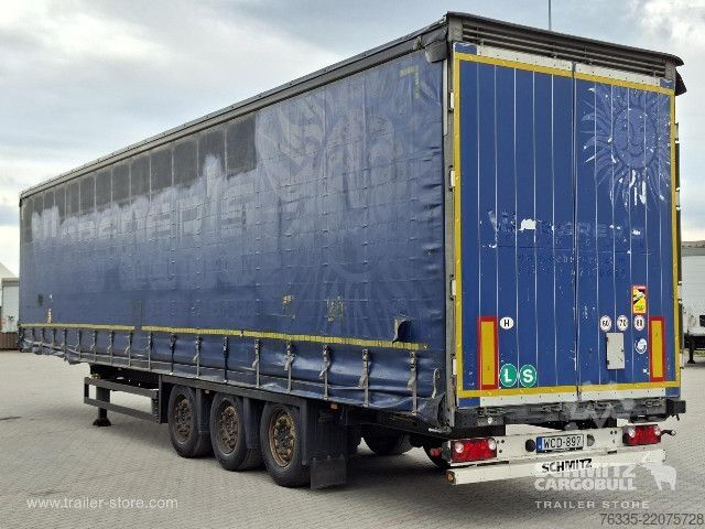 Open semitrailer with tarp Schmitz Cargobull Curtainsider Mega