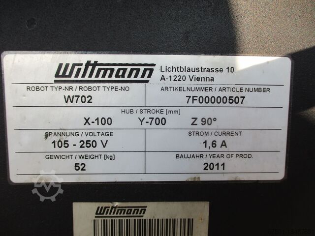 Linear robot handling robot WITTMANN Angusspicker W 702  (3125)
