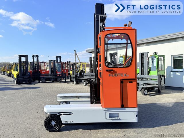 4-way forklift Hubtex DQ45G DUPLEX 5000 FORK-POSITIONER CABIN