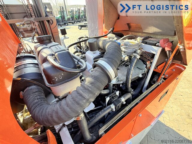 4-way forklift Hubtex DQ45G DUPLEX 5000 FORK-POSITIONER CABIN