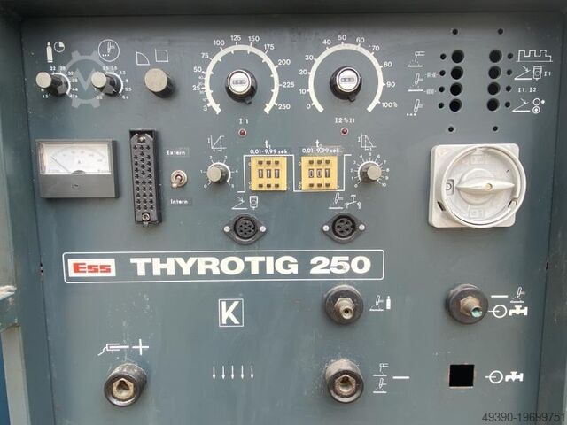 Lot of 5 TIG welding machines as a package, TIG welding machine ESS Thyrotig 250 + Thyroplasmma 250