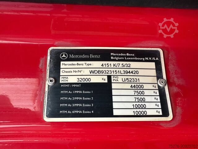 Suitcase  Actros 4151 V8 8x4  Euro 5