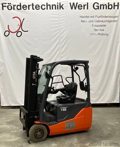 Electric 3-wheel forklift Toyota Elektrostapler 8FBE16T