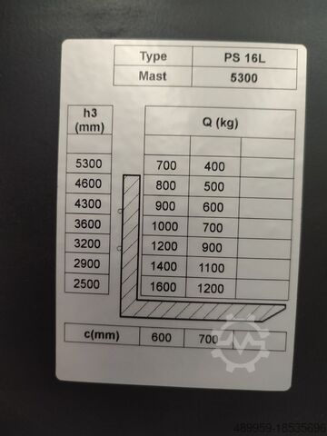 Hochhubwagen Dela Hochhubwagen PS 16 L 5300 FFL