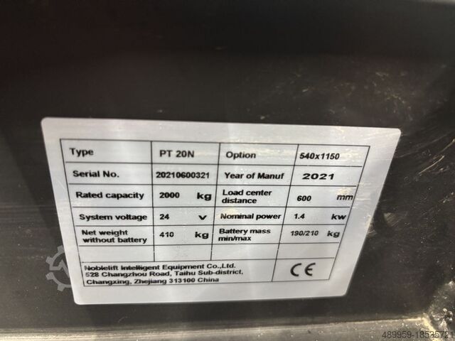 Niederhubwagen Noblelift Niederhubwagen PT20N