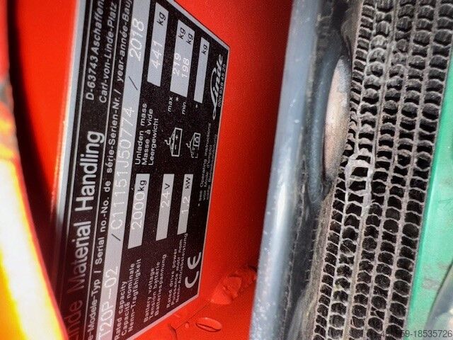 Electric Pallet Truck Linde Niederhubwagen T20P