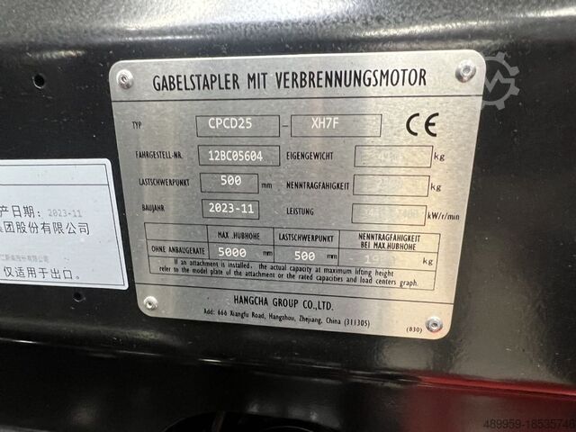 Dieselstapler Hangcha Dieselstapler CPCD25-XH7F