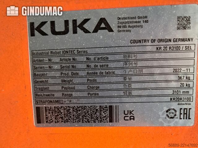 KUKA KR 26 R3100 / SEL KUKA KR 26 R3100 / SEL