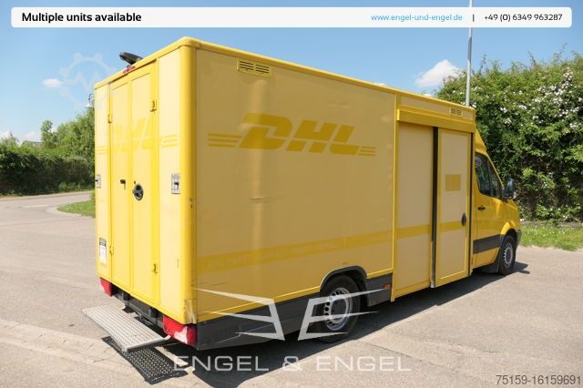 Box van mercedes-benz SPRINTER 310 CDI MAXI EURO-5 KOFFER REGALE KAMERA DURCHGANG