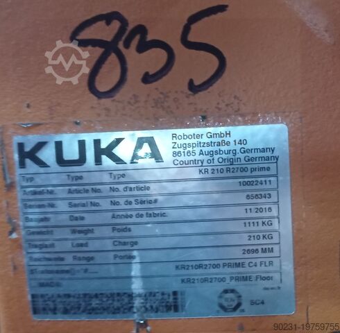 Industrieroboter KUKA KRC4 KR 210 R 2700 Prime 2016 MODEL