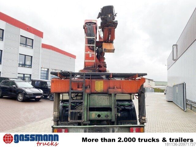 Flatbed truck Mercedes-Benz 2635 6x4, V8, Heckkran Palfinger PK 28000, Funk,