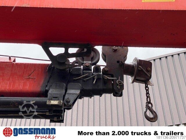 Flatbed truck Mercedes-Benz 2635 6x4, V8, Heckkran Palfinger PK 28000, Funk,