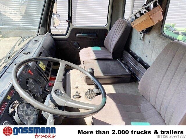 Flatbed truck Mercedes-Benz 2635 6x4, V8, Heckkran Palfinger PK 28000, Funk,