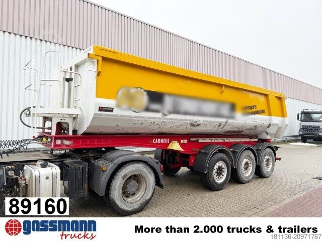 Tipper semitrailer Carnehl CHKS /AH, Alumulde ca. 26m³, Liftachse