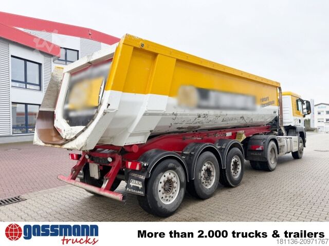 Tipper semitrailer Carnehl CHKS /AH, Alumulde ca. 26m³, Liftachse