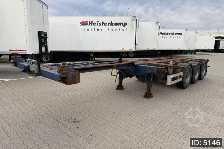 Container transportation Pacton T3-010 / Multichassis / BPW Drum