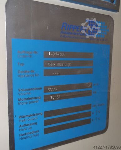 Lüftungsanlage Rippert 040 HDW-ADK