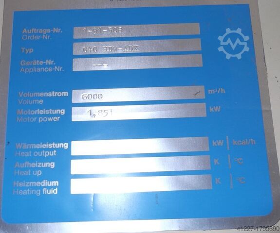 Lüftungsanlage Rippert 040 HDW-ADK