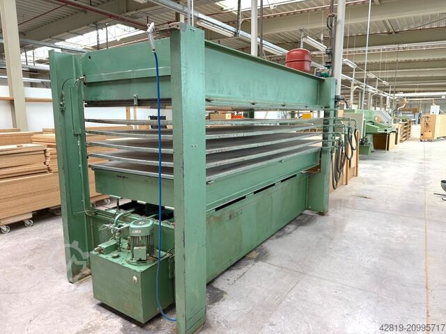 Veneer press Bürkle U-140, 3000x1300mm