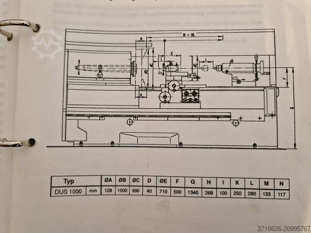 CNC lathe BOEHRINGER VDF DUS 1000